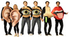 Pair of Ears Couple, 2 Blinking Eyes, Nose w. Green Booger, & Big Lick Lips & Tongue Group Costume, One Size