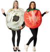 Bagel with Cream Cheese & Tomato Slice Couple Costume, One Size Fits Most Adults