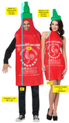 Sriracha Tunic & Sriracha Dress Couple Costume,  One Size Fits Most Adults & Women's Size 4-8