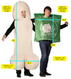 Mammoth Condom & Happy Halloweenie Couple Costume, One Size Fits Most Adults