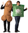 Mammoth Condom & Brown Penis Couple Costume, One Size Fits Most Adults