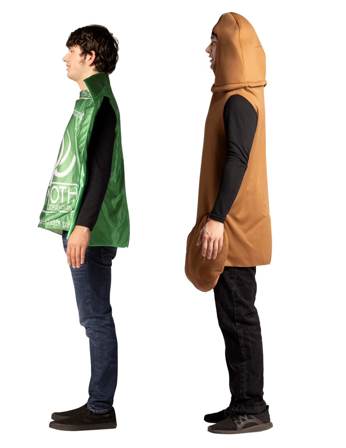 Mammoth Condom & Brown Penis Couple Costume, One Size Fits Most Adults