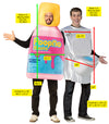Poop No Blasto Pink Tummy Relief & Toilet Couple Costume, One Size Fits Most Adults