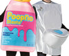 Poop No Blasto Pink Tummy Relief & Toilet Couple Costume, One Size Fits Most Adults
