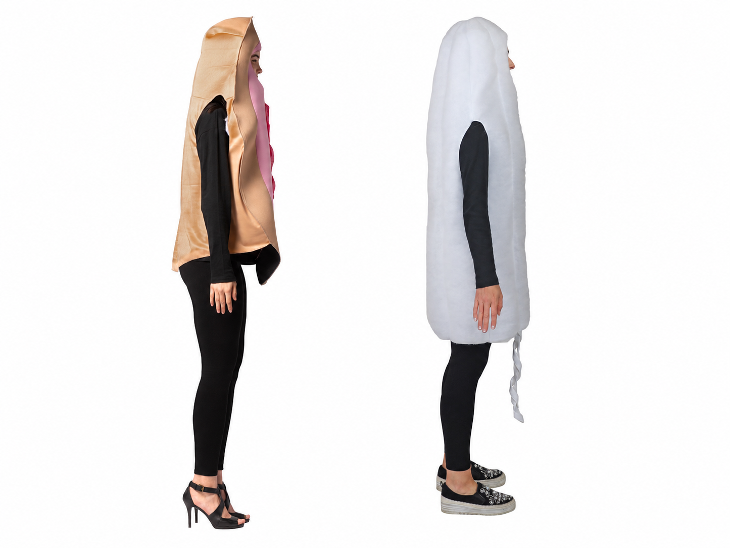 Beige Vagina and Tampon Couple Costume, One Size Fits Most Adults