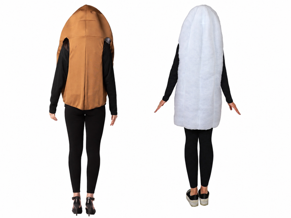 Brown Vagina and Tampon Couple Costume, One Size Fits Most Adults (Copy)