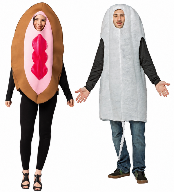 Brown Vagina and Tampon Couple Costume, One Size Fits Most Adults (Copy)
