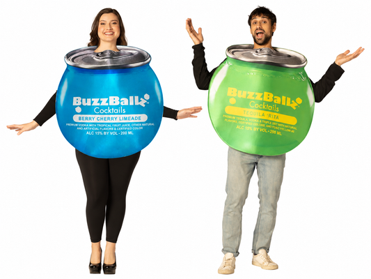 BuzzBallz Berry Cherry Limeade & Tequila 'Rita Couple Costume, Adult One Size