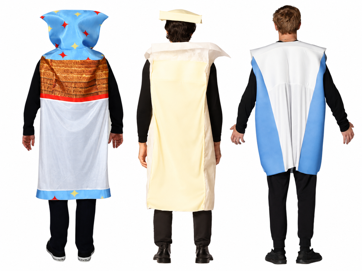 Loaf of Bread, Stick of Butter & Sugar Package Group Halloween Costume, Adult One Size