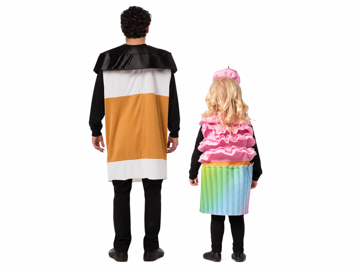 Coffee to Go & Ultimate Cupcake Child 3-6 Bundle Halloween Costume, Adult One Size & Child Size 3-6