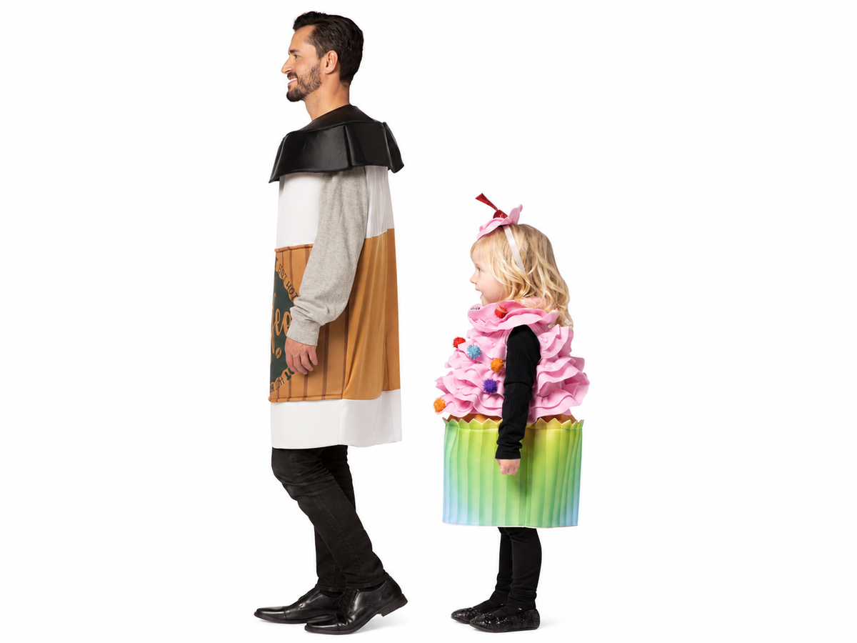 Coffee to Go & Ultimate Cupcake Child 3-6 Bundle Halloween Costume, Adult One Size & Child Size 3-6