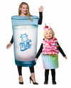 Glass of Milk & Ultimate Cupcake Child Bundle Costume, Adult One Size & Child Size 3-6