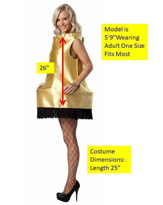 Christmas Lamp Foam Dress Costume, Women's Size 4-10