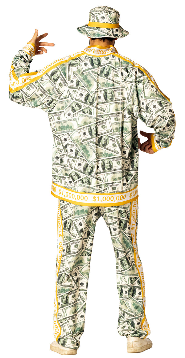 Money Suit Costume, Men's Size Large -  Extra Large