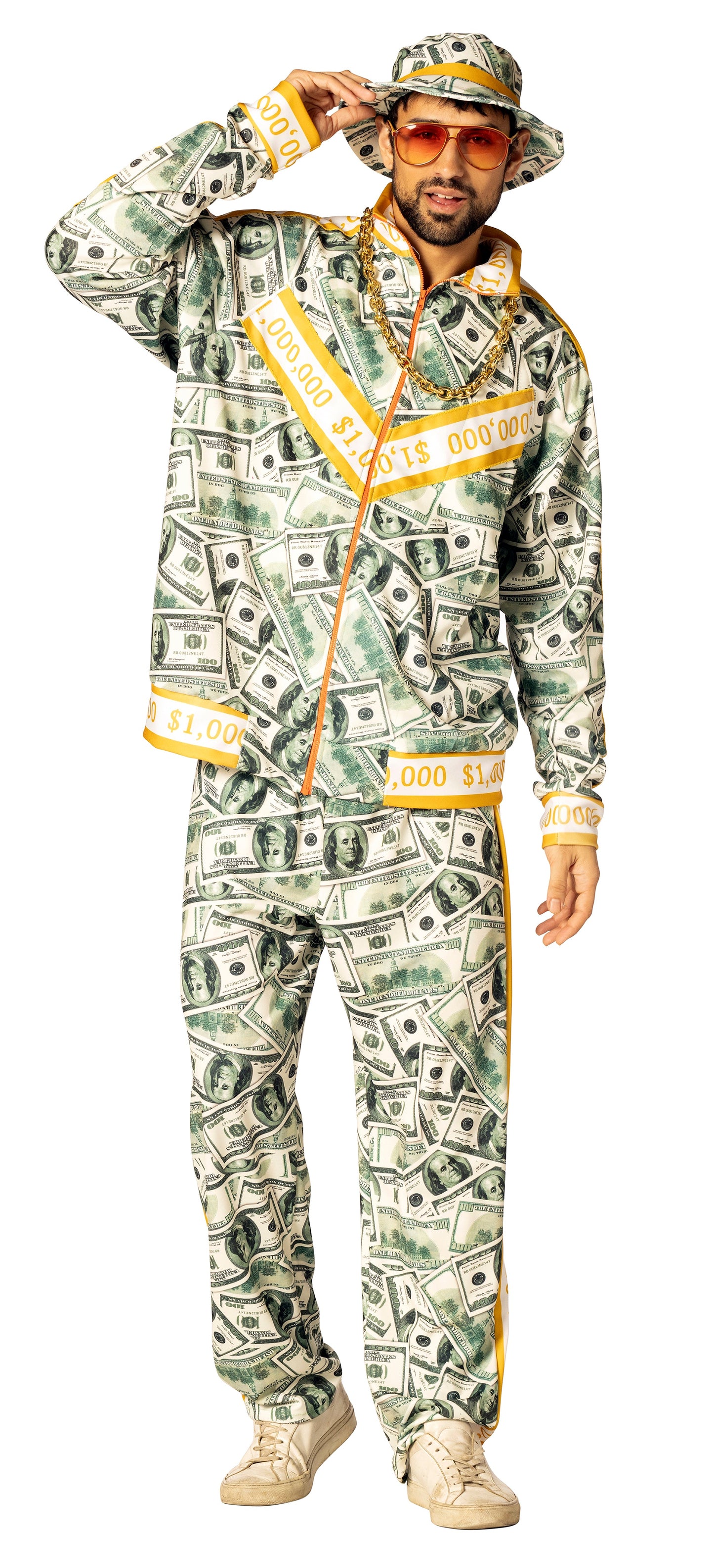 Money Suit Costume, Men's Size Large -  Extra Large