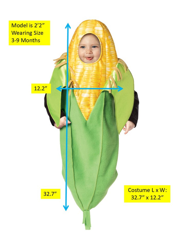 Ear of Corn Baby Bunting Costume, Baby Size 3-9 Months