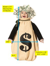 Money Bag Baby Bunting Costume, Baby Size 3-9 Months