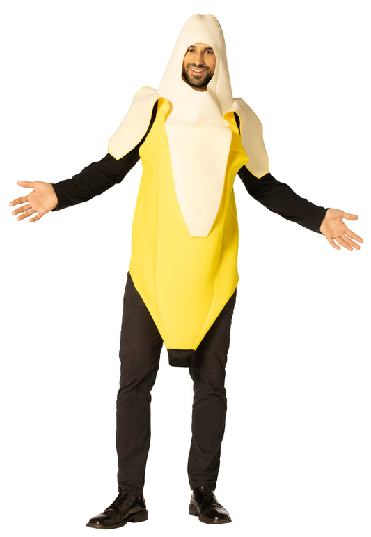 Peeled Banana Halloween Costume, Adult One Size