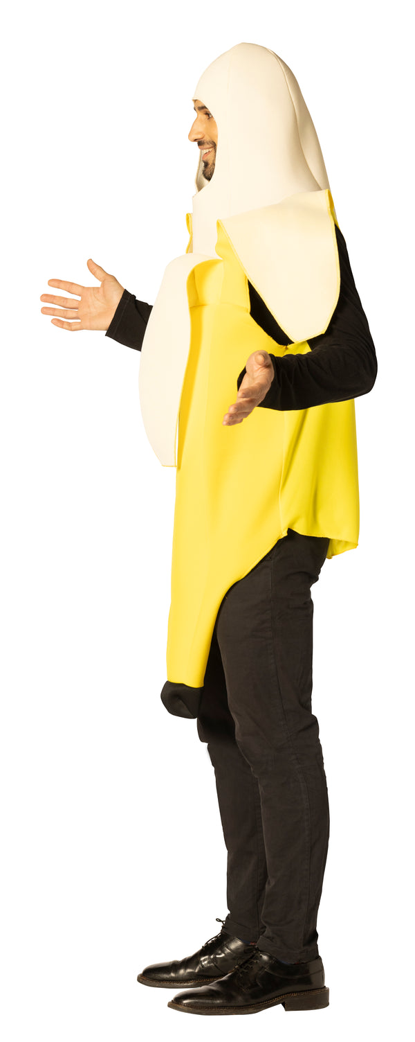 Peeled Banana Halloween Costume, Adult One Size