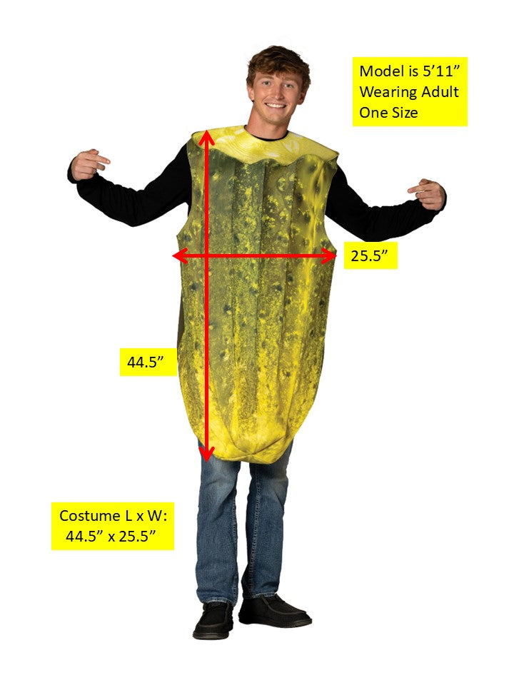 Bitten Pickle Halloween Costume, Adult One Size
