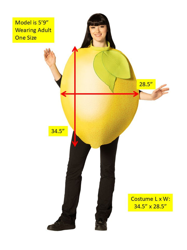 Lemon Costume, Adult One Size