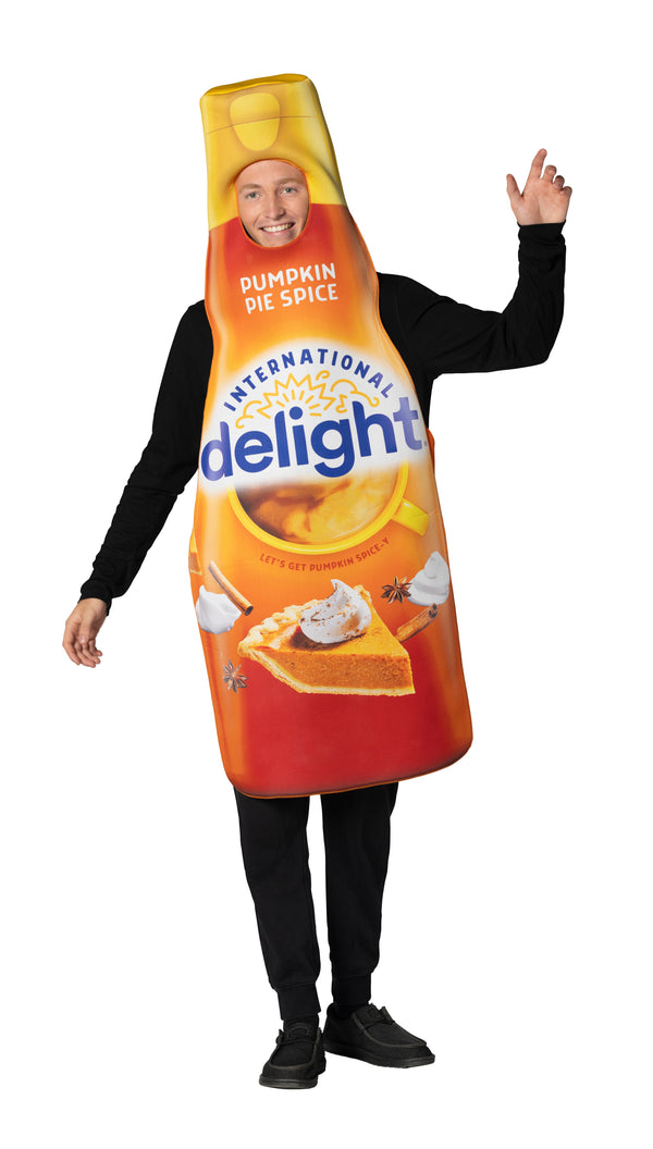International Delight Pumpkin Pie Spice Creamer Costume, Adult One Size