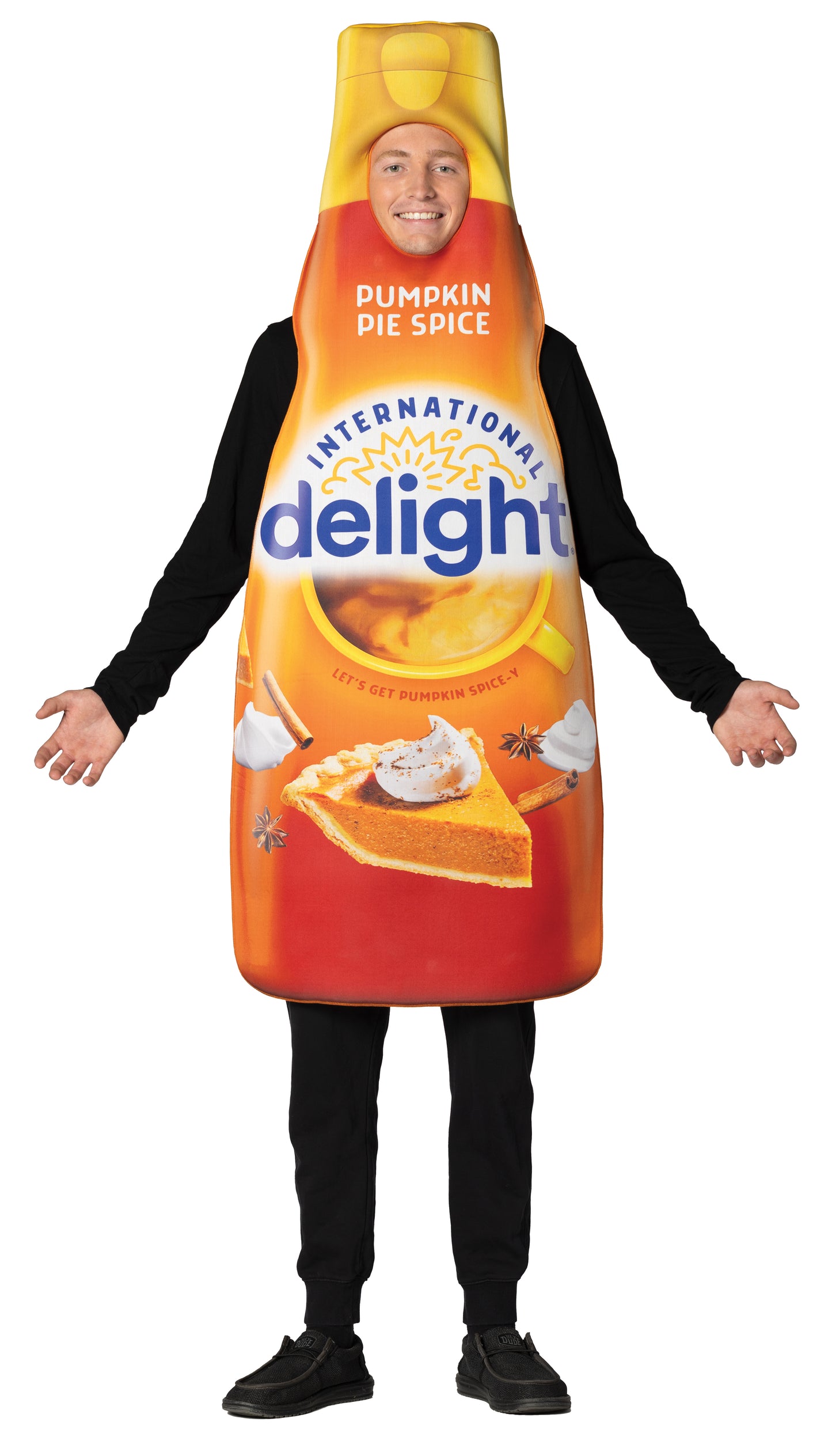 International Delight Pumpkin Pie Spice Creamer Costume, Adult One Size