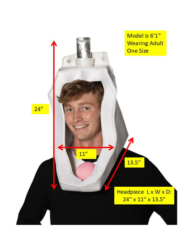 Urinal Costume, Adult One Size
