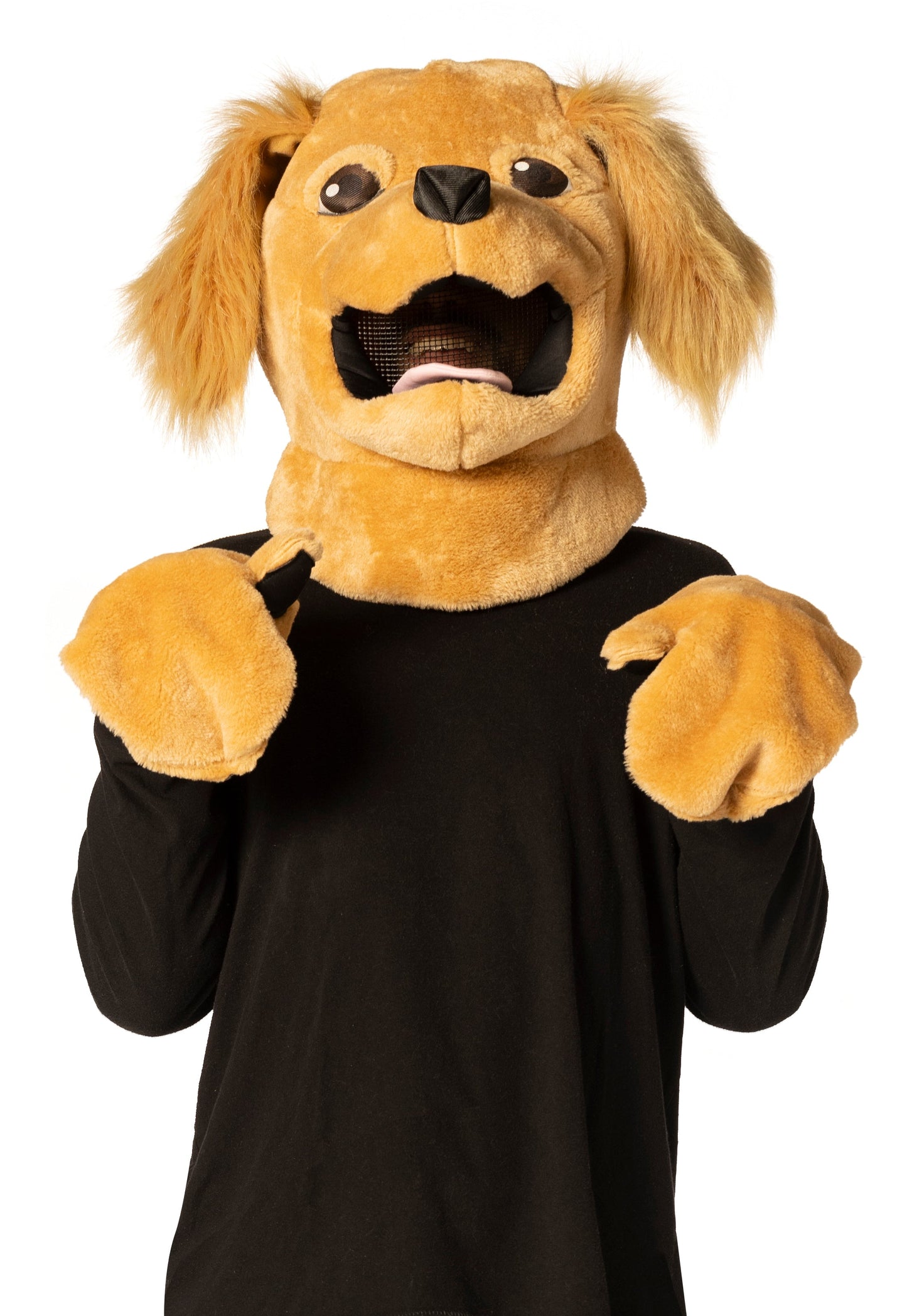 Brown Dog Headpiece Mask & Paws, Adult One Size