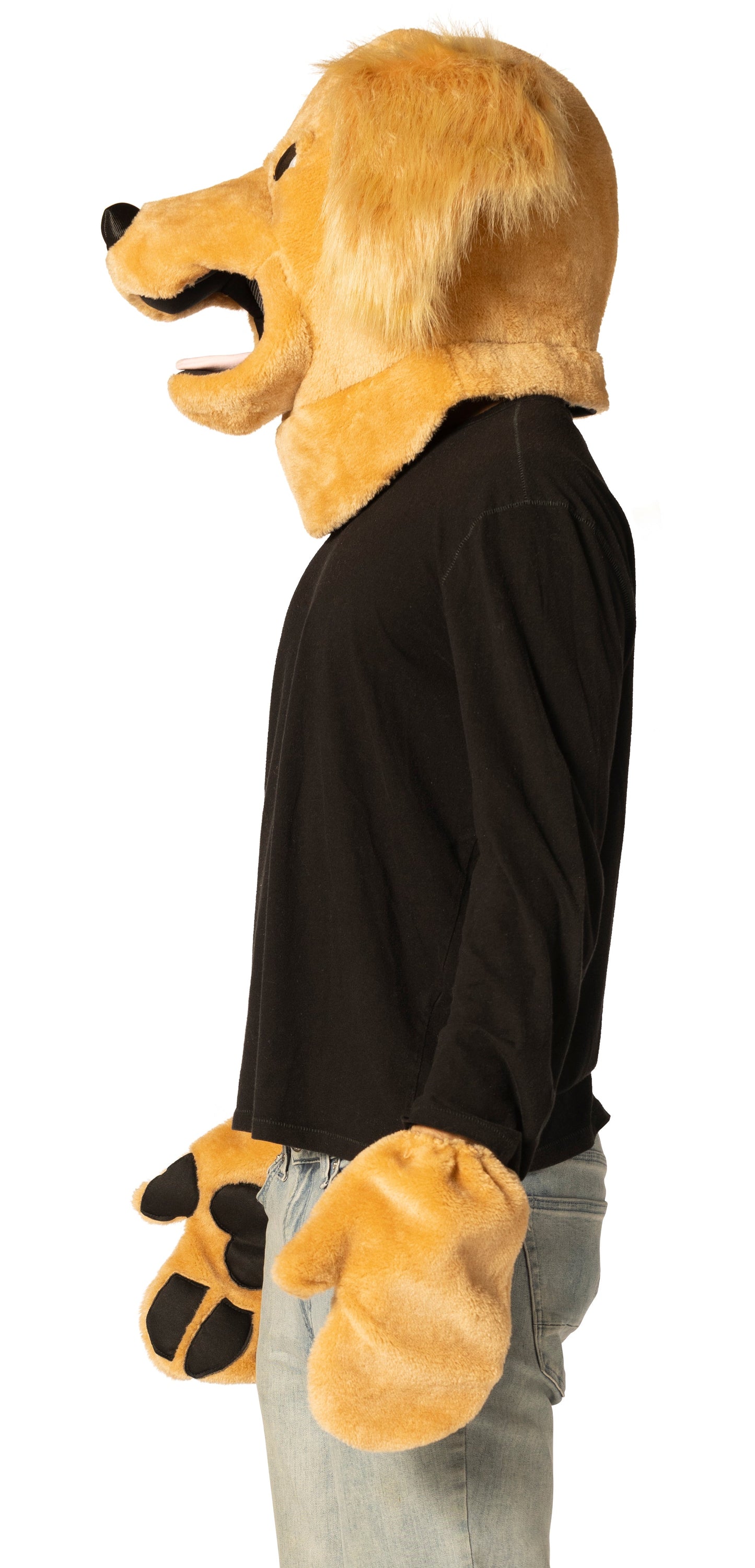 Brown Dog Headpiece Mask & Paws, Adult One Size