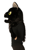 Black Cat Mask Headpiece with Paws, Adult One Size