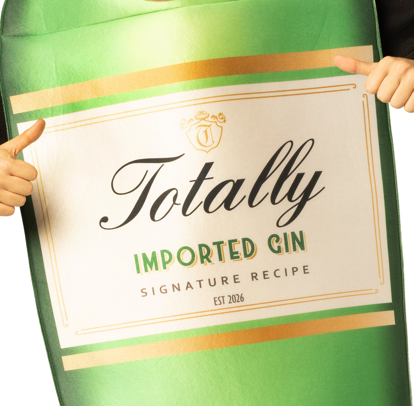 Gin Bottle with Hat Costume, One Size Fits Most