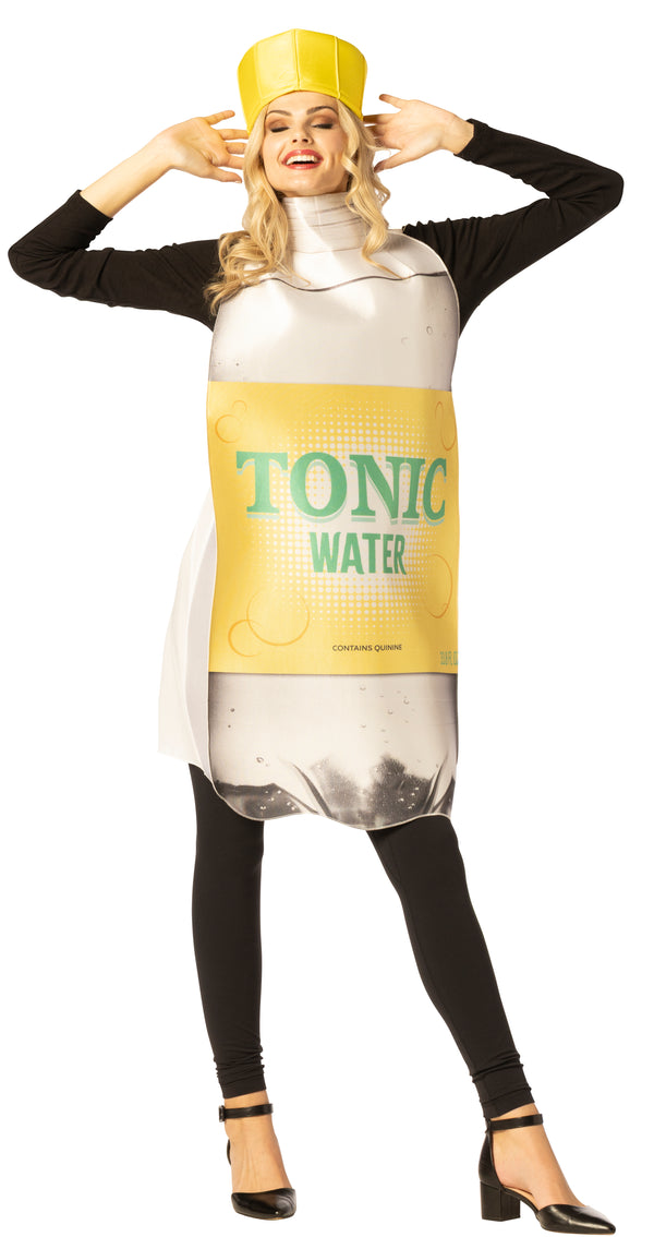 Tonic Water Bottle with Hat Costume, One Size Fits Most