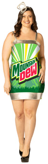 Mountain Dew Dress Costume, Women's Various Sizes
