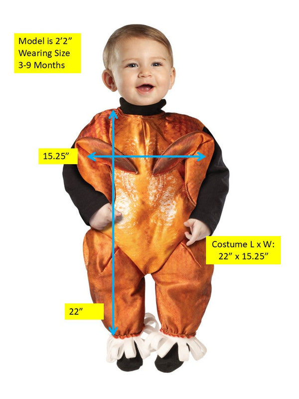 Cooked Turkey Bunting Costume, Baby Size 3-9 Months
