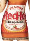 Frank's Red Hot Sauce Dress Costume, Women's Various Sizes