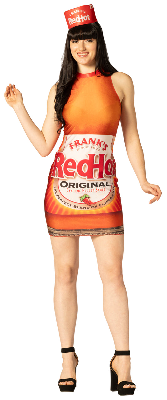 Frank's Red Hot Sauce Dress Costume, Women's Various Sizes
