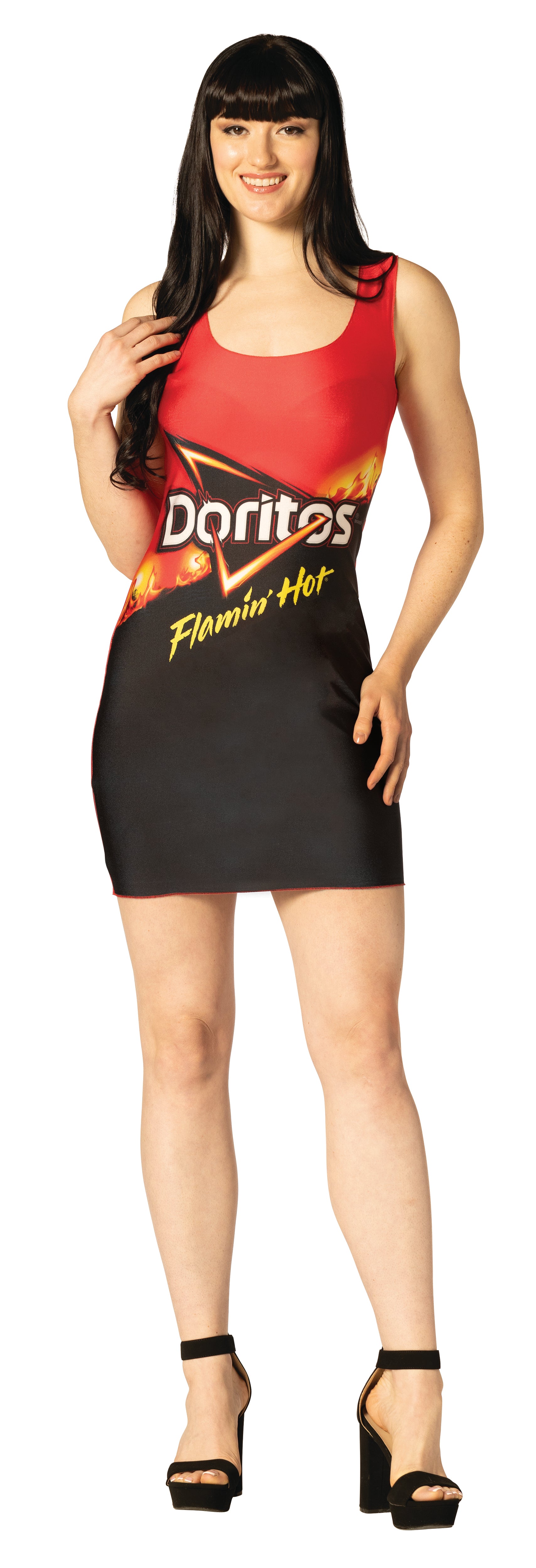 Female Rapper Doritos Doritos Flamin' Hot Dress Costume, Women's Various Sizes – Imposta Costumes