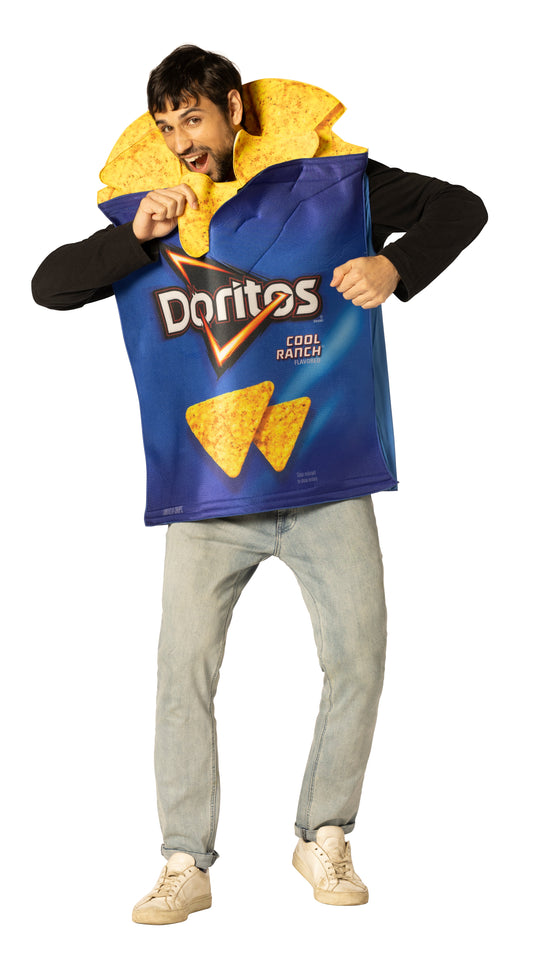 Doritos Cool Ranch Bag w/Chips Costume, Adult One Size