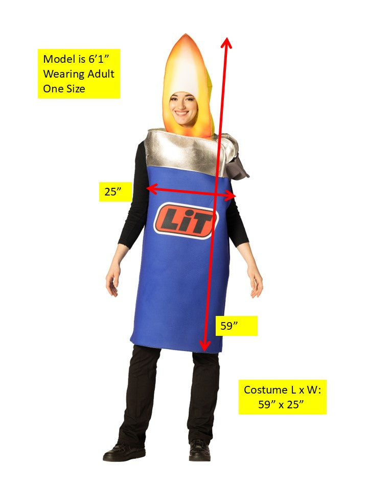Lighter Costume, Adult One Size