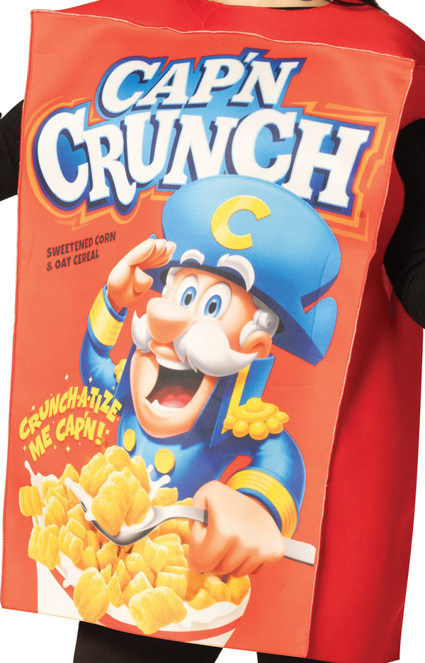 Cap'n Crunch Cereal Box Costume, Adult One Size