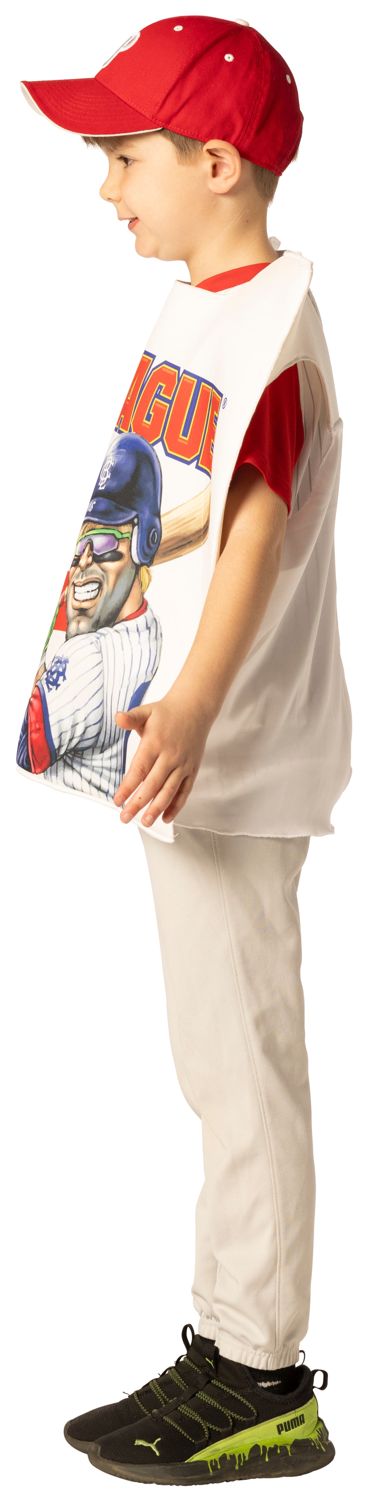 Big League Time - Old Tyme Player  & Big League Chew Gum Original Kids Bundle Costumes, Child Size 7-10 & Adult One Size