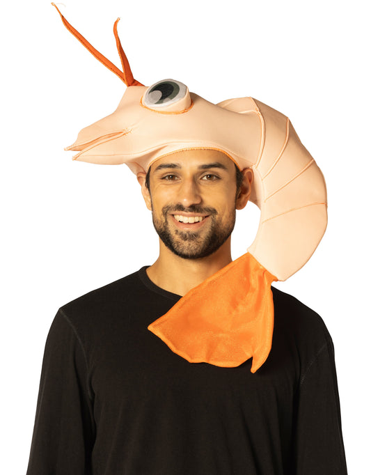 Shrimp Hat Halloween Costume, Adult One Size