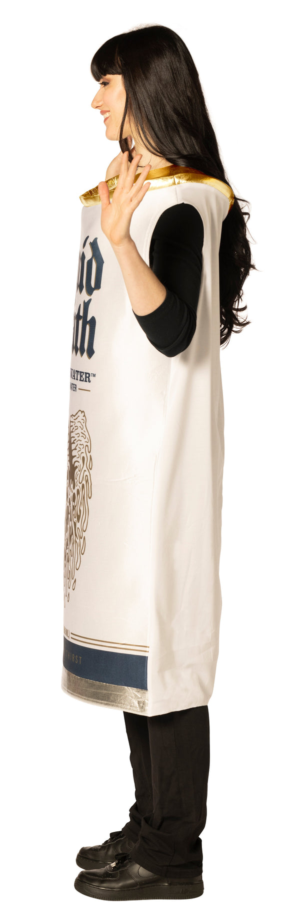 Liquid Death Still Mountain Water Costume, White, Adult One Size