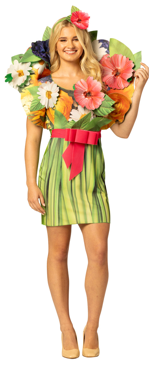 Floral Bouquet Dress Costume, Women's Size 6-10