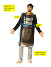 Liquid Death Sparkling Mountain Water Costume, Black, Adult One Size