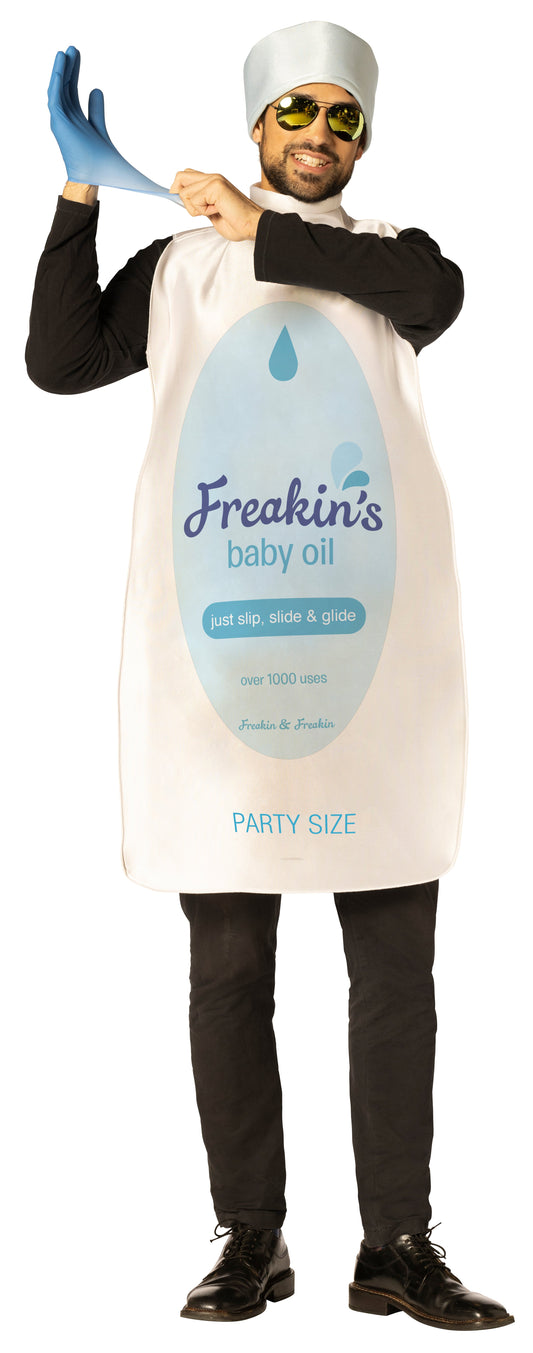 Baby Oil Bottle Costume, Adult One Size