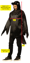 Raven Black Bird Costume, One Size Fits Most