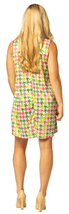 Swaggertown Dress Pink & Green Houndstooth Costume, Women's Various Sizes
