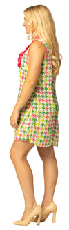 Swaggertown Dress Pink & Green Houndstooth Costume, Women's Various Sizes